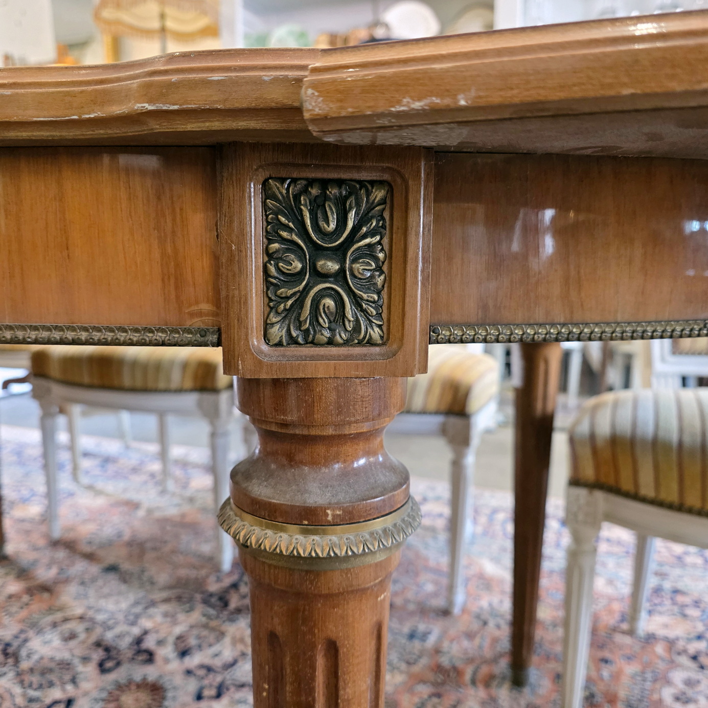 A French Louis XVI Dining Table A French Louis XVI Dining Table